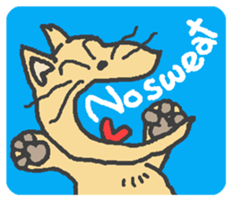 Cat / Chat 1 English ver. sticker #9052858
