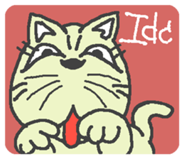 Cat / Chat 1 English ver. sticker #9052861