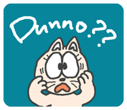 Cat / Chat 1 English ver. sticker #9052863