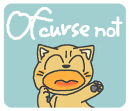 Cat / Chat 1 English ver. sticker #9052868