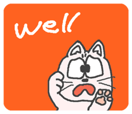 Cat / Chat 1 English ver. sticker #9052869