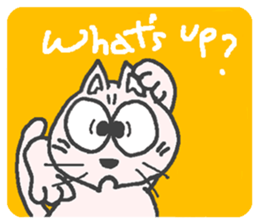 Cat / Chat 1 English ver. sticker #9052872