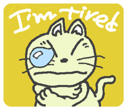 Cat / Chat 1 English ver. sticker #9052877