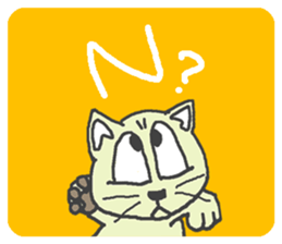 Cat / Chat 1 English ver. sticker #9052879