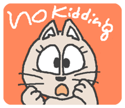 Cat / Chat 1 English ver. sticker #9052880