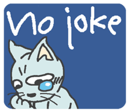 Cat / Chat 1 English ver. sticker #9052881