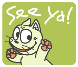 Cat / Chat 1 English ver. sticker #9052884