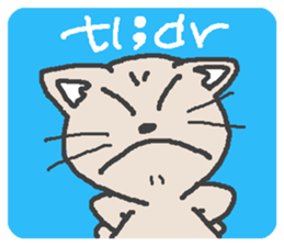 Cat / Chat 1 English ver. sticker #9052887