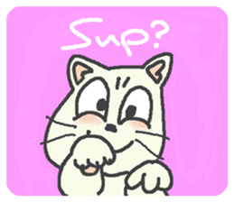 Cat / Chat 1 English ver. sticker #9052889