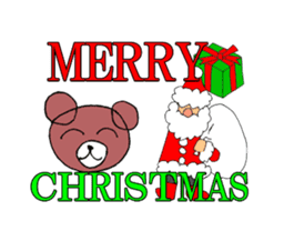 HAPPY CHRITMAS BEAR sticker #9053096