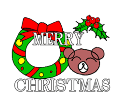 HAPPY CHRITMAS BEAR sticker #9053114