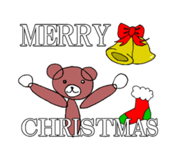 HAPPY CHRITMAS BEAR sticker #9053115