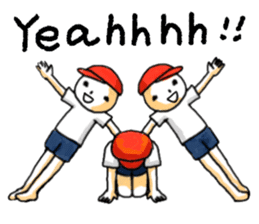 Gymnastic formation_English Ver. sticker #9053579