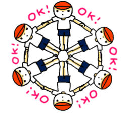 Gymnastic formation_English Ver. sticker #9053583