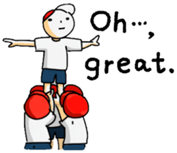 Gymnastic formation_English Ver. sticker #9053585