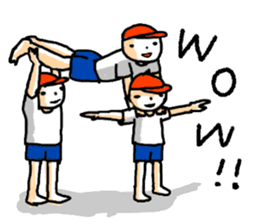 Gymnastic formation_English Ver. sticker #9053588