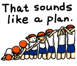 Gymnastic formation_English Ver. sticker #9053589