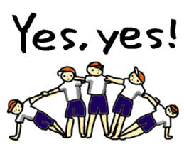 Gymnastic formation_English Ver. sticker #9053590