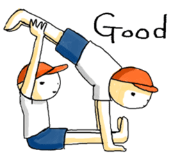 Gymnastic formation_English Ver. sticker #9053594