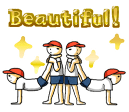 Gymnastic formation_English Ver. sticker #9053598