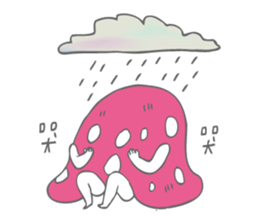 little red mushroom sticker #9054192