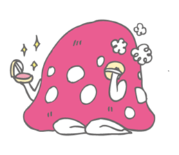 little red mushroom sticker #9054200