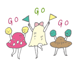 little red mushroom sticker #9054206