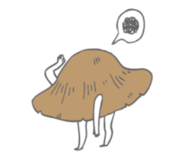 little red mushroom sticker #9054207