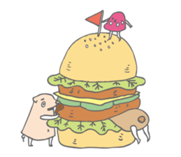 little red mushroom sticker #9054210