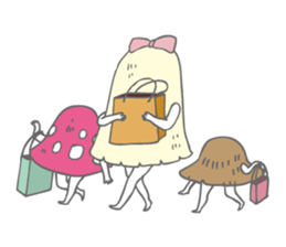 little red mushroom sticker #9054212