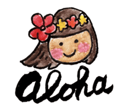 Aloha Sticker sticker #9054885
