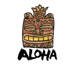 Aloha Sticker sticker #9054887