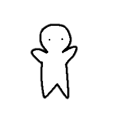 small cute stick sticker