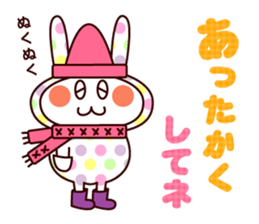 Cute sticker of everyday rabbit sticker #9055536