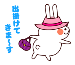 Cute sticker of everyday rabbit sticker #9055546