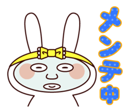Cute sticker of everyday rabbit sticker #9055553