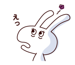 Cute sticker of everyday rabbit sticker #9055557