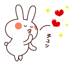 Cute sticker of everyday rabbit sticker #9055564