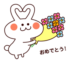 Cute sticker of everyday rabbit sticker #9055567
