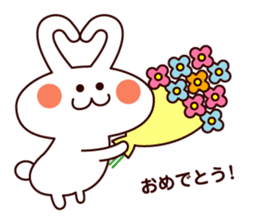 Cute sticker of everyday rabbit sticker #9055567
