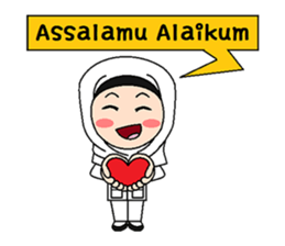 Hijab Nurse (English version) sticker #9056616