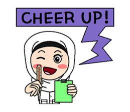 Hijab Nurse (English version) sticker #9056637