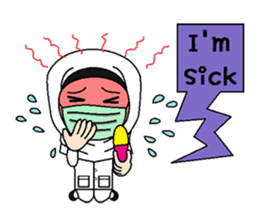 Hijab Nurse (English version) sticker #9056638