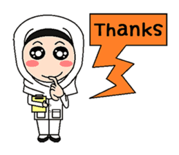 Hijab Nurse (English version) sticker #9056640