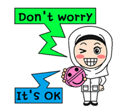 Hijab Nurse (English version) sticker #9056643