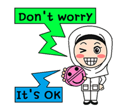 Hijab Nurse (English version) sticker #9056643