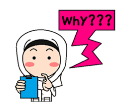 Hijab Nurse (English version) sticker #9056646