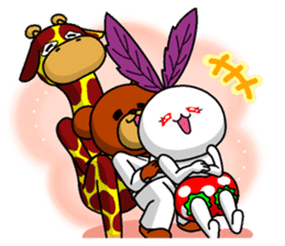 Kinjisou Rabbit Kekke chan the 4th Xmas sticker #9057237