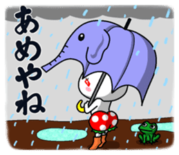 Kinjisou Rabbit Kekke chan the 4th Xmas sticker #9057251