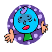 Pretty and colorful sticker sticker #9057193